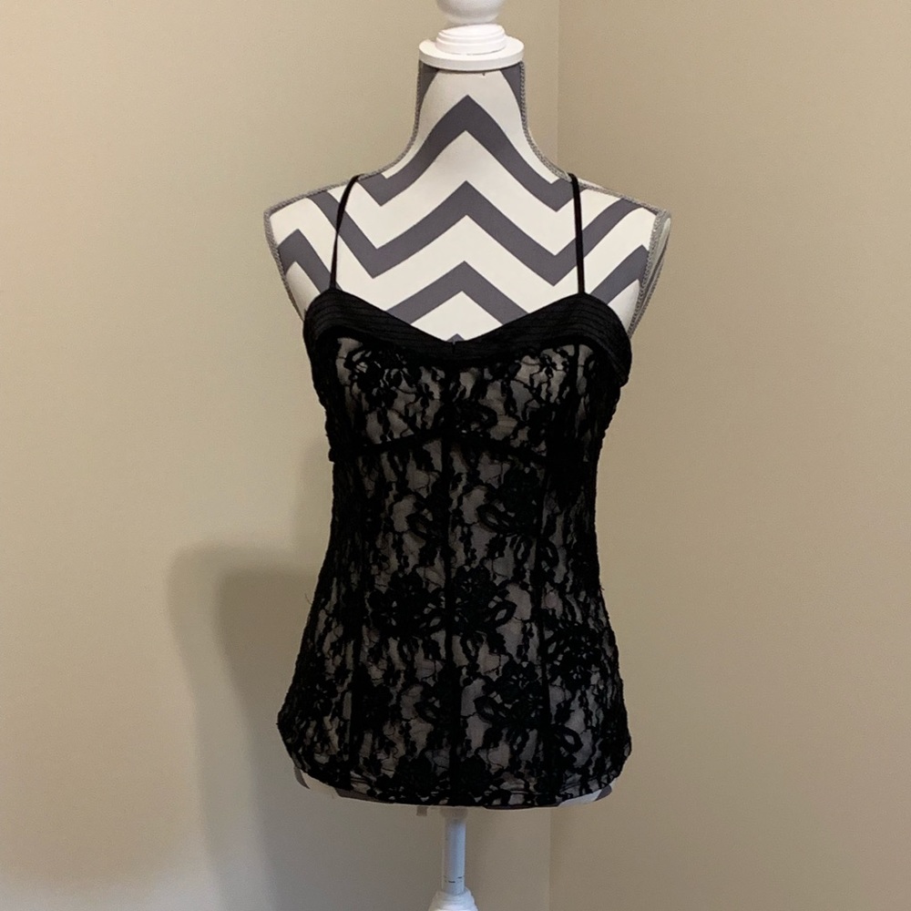 Express lace tank top
